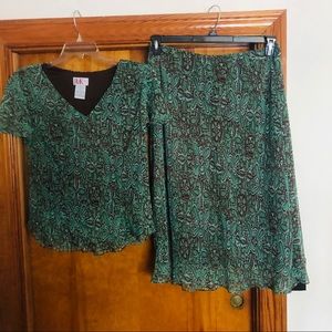 Women’s 2-Piece Top & Skirt Set